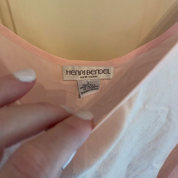Henri Bendel Vintage Silk Tank in Pink size L - Picture 3 of 6